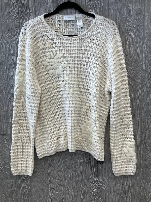 Weekend Special Cream Sweater Liz Claiborne, Size Xl