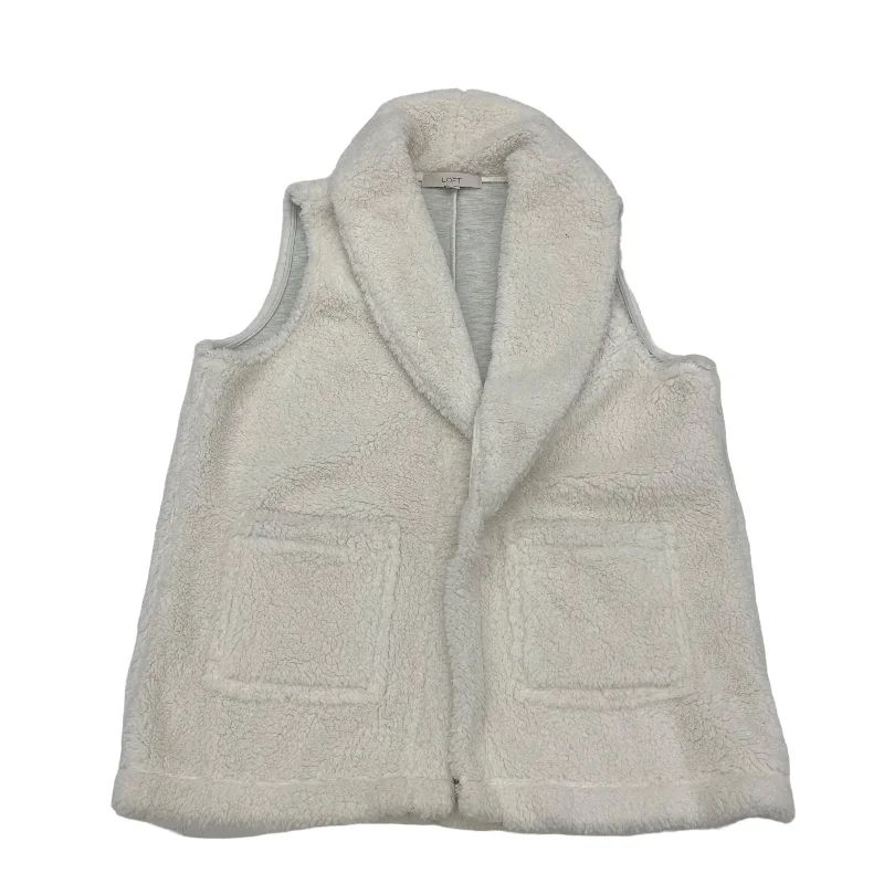 Warehouse Sale CREAM VEST FLEECE by LOFT Size:S