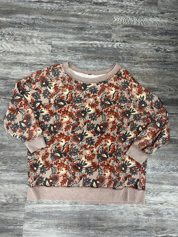 Weekend Deal Floral Print Sweater Free People, Size M