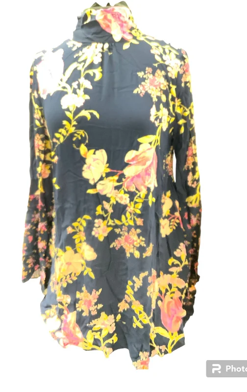 Value Deals NWT FreePeople Womens Blouse Floral Navy S