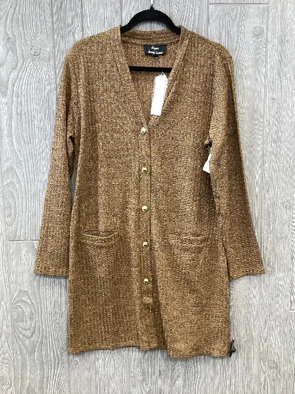 Markdowns Gold Cardigan Dennis Basso Qvc, Size L