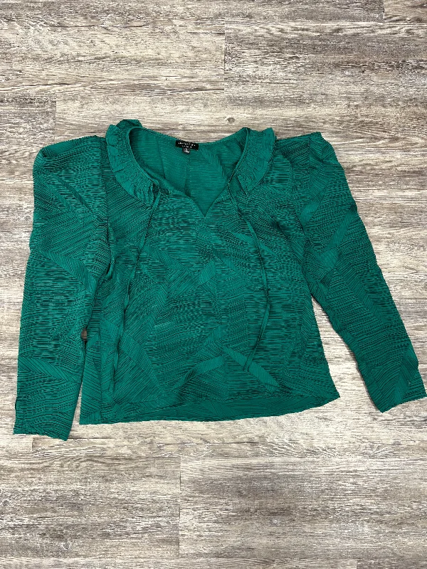Early Access Green Top Long Sleeve Current Air, Size S