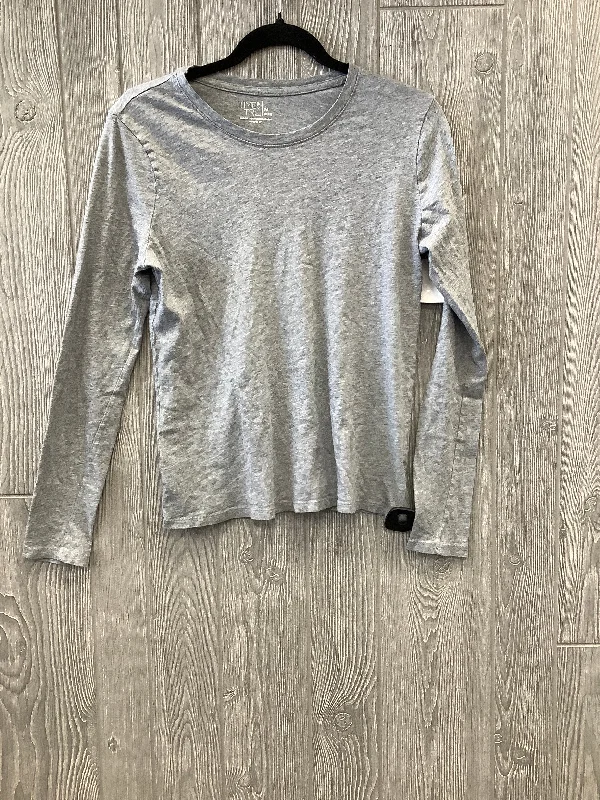 Deal Alert Grey Top Long Sleeve Time And Tru, Size M