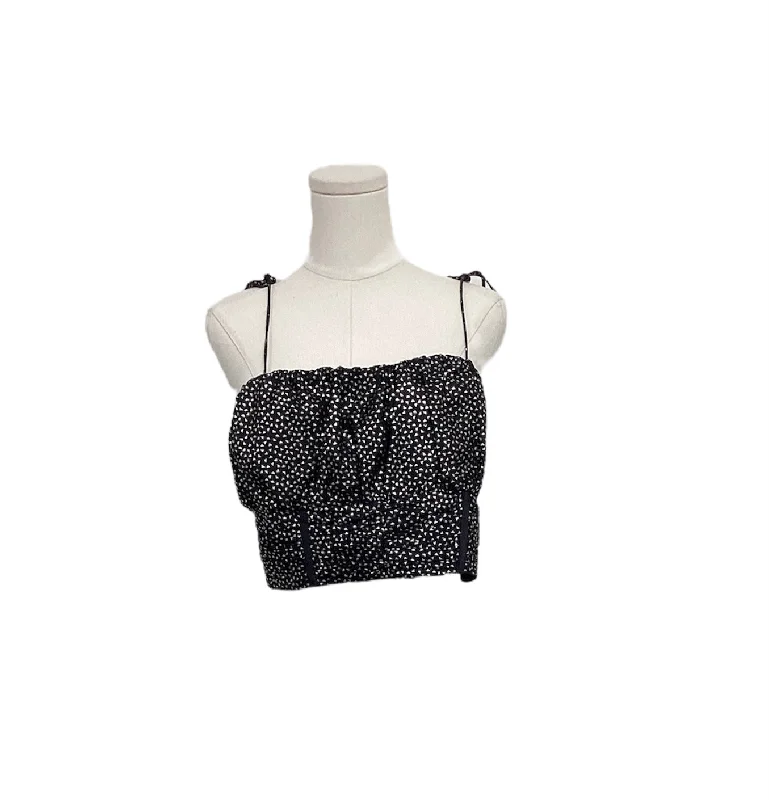 Hurry In Hours Jr. Cami Crop Black