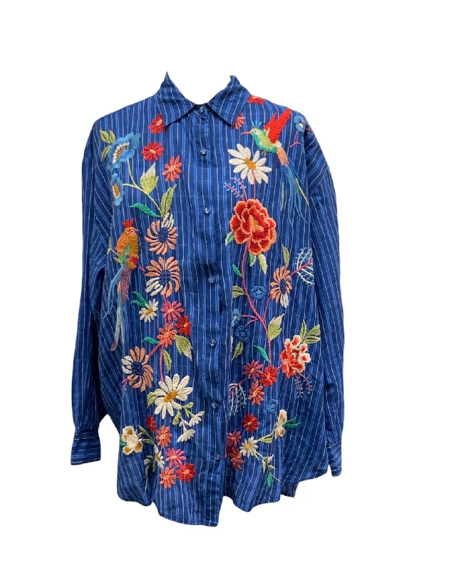Price Reduction Johnny Was women’s shirt Blue L