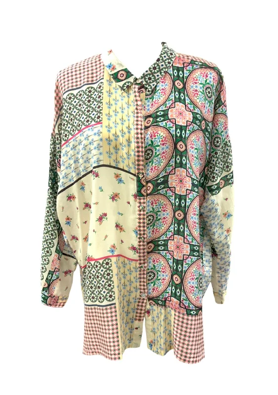 Super Sale Johnny Was Ladies Silk Top L