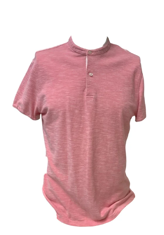 Massive Deals Massimo Dutti Men's Henley Pink Shirt L