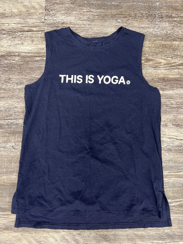 Steals and Deals Navy Athletic Tank Top Lululemon, Size S