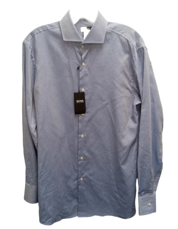 Bonus Savings NWT Hugo Boss Men's Shirt Blue Print