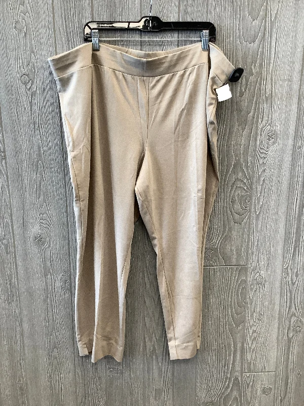 Price Meltdown Pants Other By Susan Graver In Beige, Size: 24