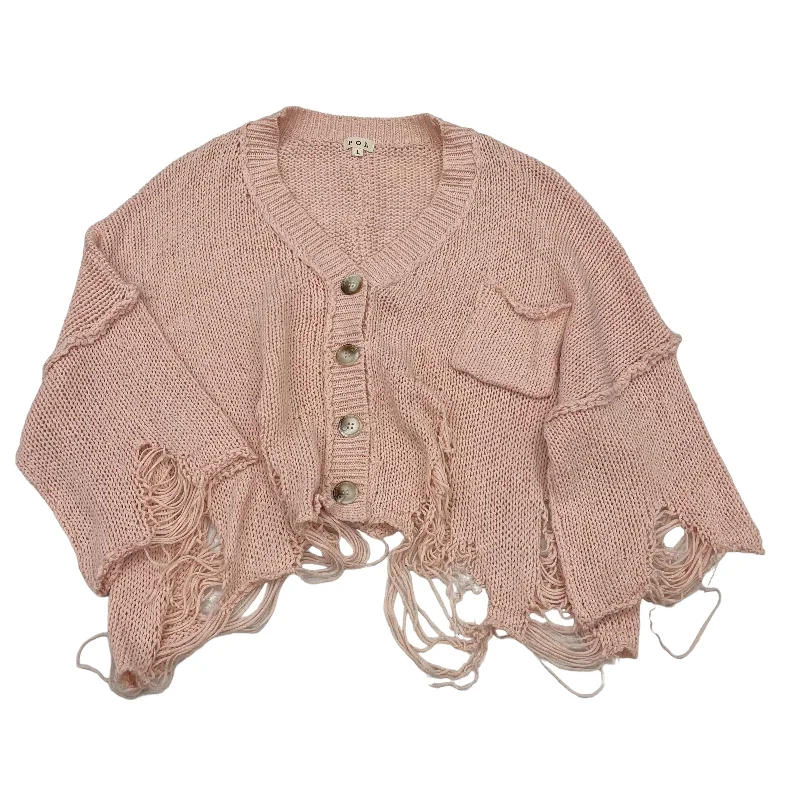Bonus Savings PINK POL CARDIGAN, Size L