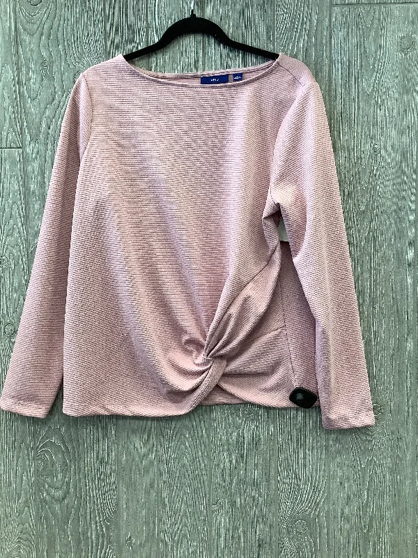 YEAR-End Sale Pink Top Long Sleeve Apt 9, Size L