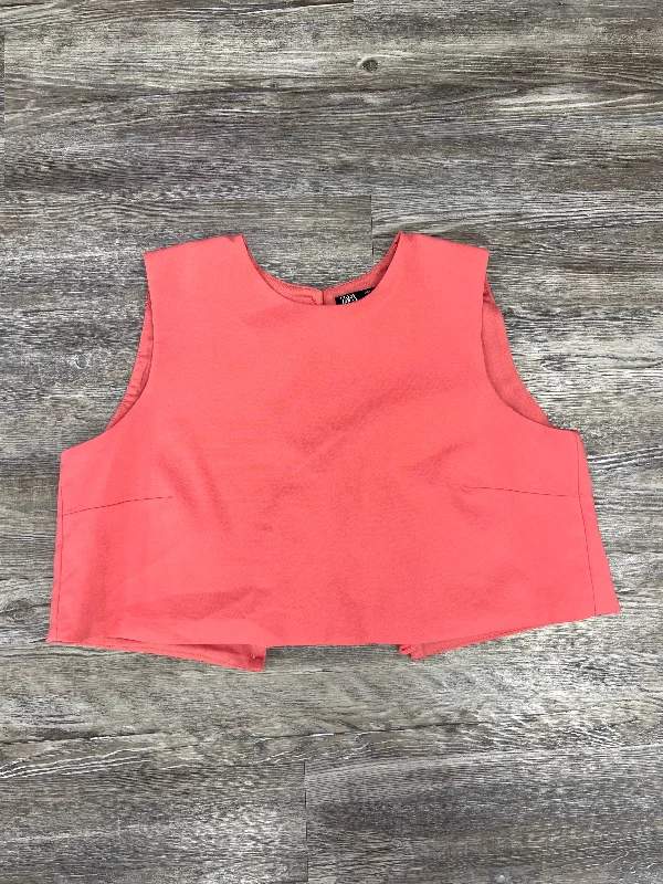 Special Savings Pink Top Sleeveless Zara, Size L