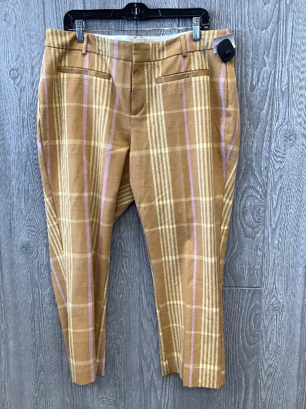 Extra Discounts Plaid Pattern Pants Dress Anthropologie, Size 16