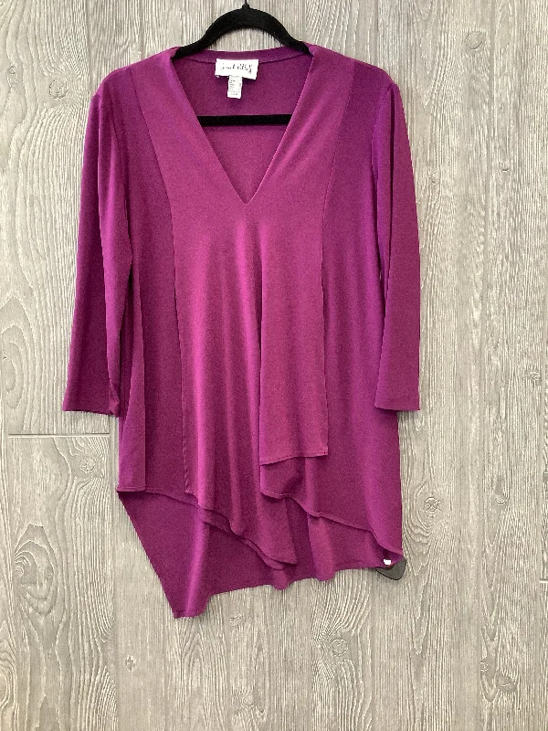 New Deals Purple Blouse Long Sleeve Joseph Ribkoff, Size M