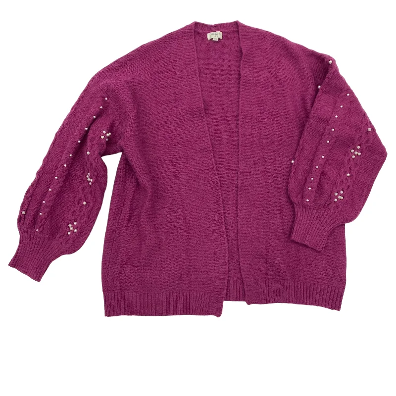 Deal Zone PURPLE SWEATER CARDIGAN by UMGEE Size:L