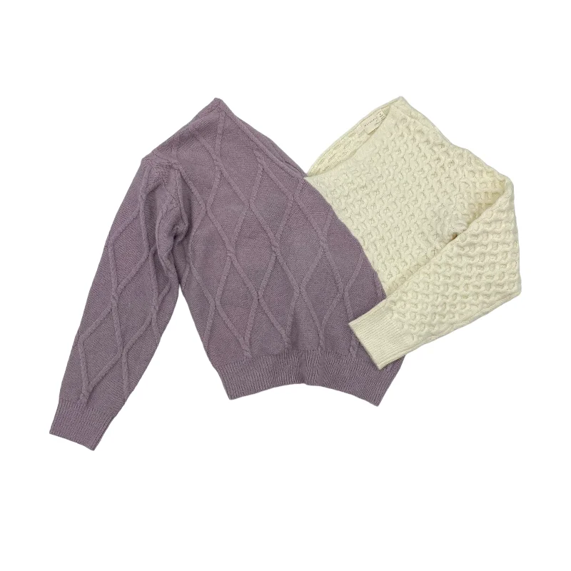 Doorbuster Deal PURPLE & WHITE SWEATER by DREAMERS Size:S