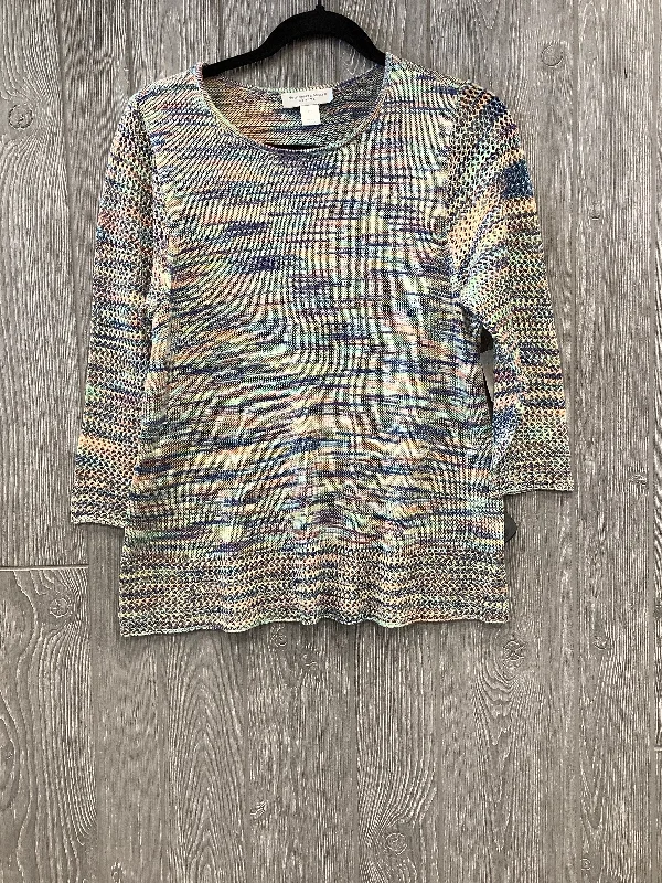 Online Specials Rainbow Print Sweater Christopher And Banks, Size Petite   S