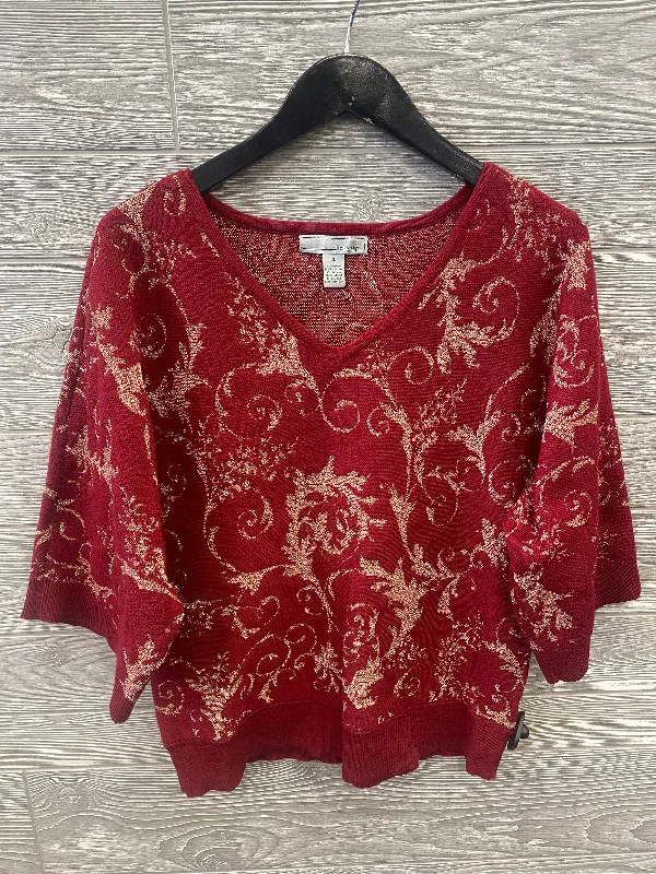 Year-End Sale Red Sweater By Design, Size Xl