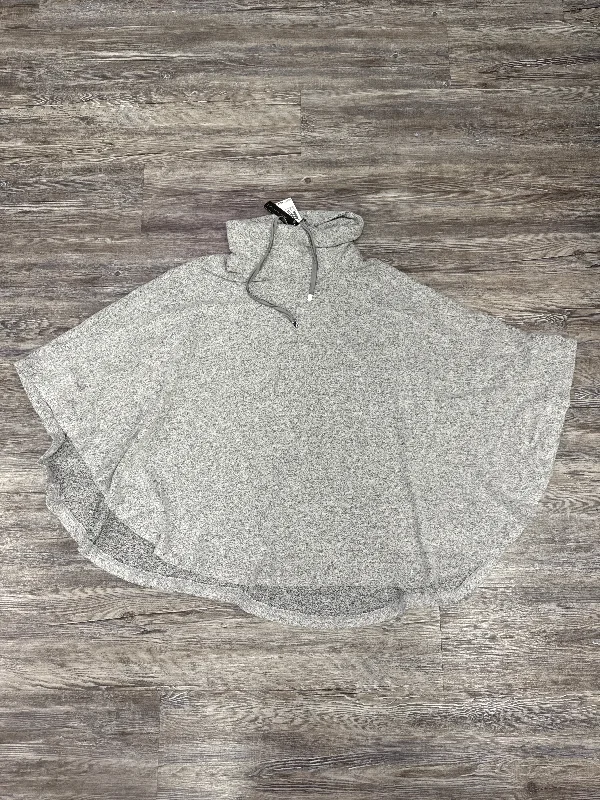 Act Fast Shawl By Joan Vass In Grey, Size: S