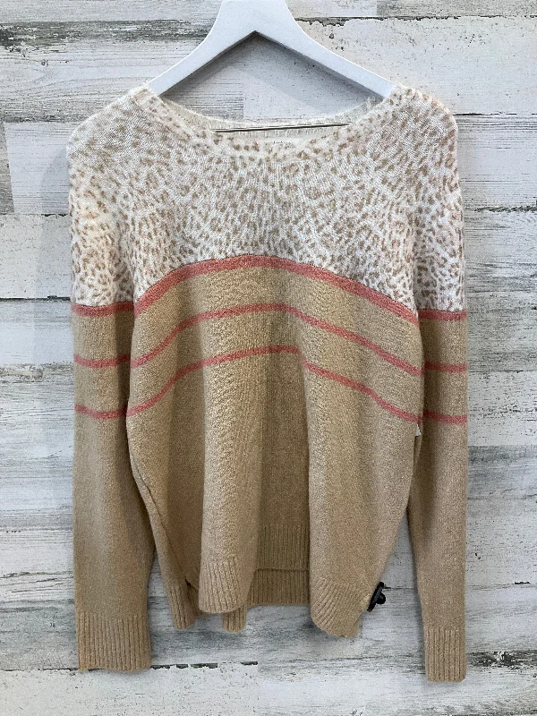 Steals and Deals Sweater By Beachlunchlounge In Cream & Pink, Size: L