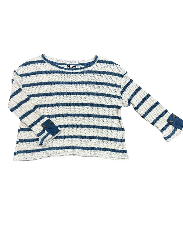 Discount Extravaganza Sweater By Blu Pepper In Blue & White, Size: M