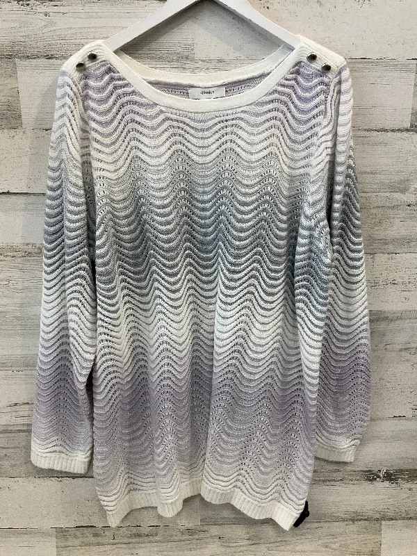 Special Promotion Sweater By Cj Banks In Purple, Size: 2x