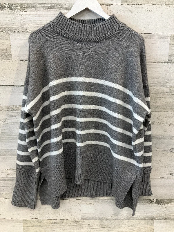 Deal Frenzy Sweater By Cme In Grey & White, Size: 1x