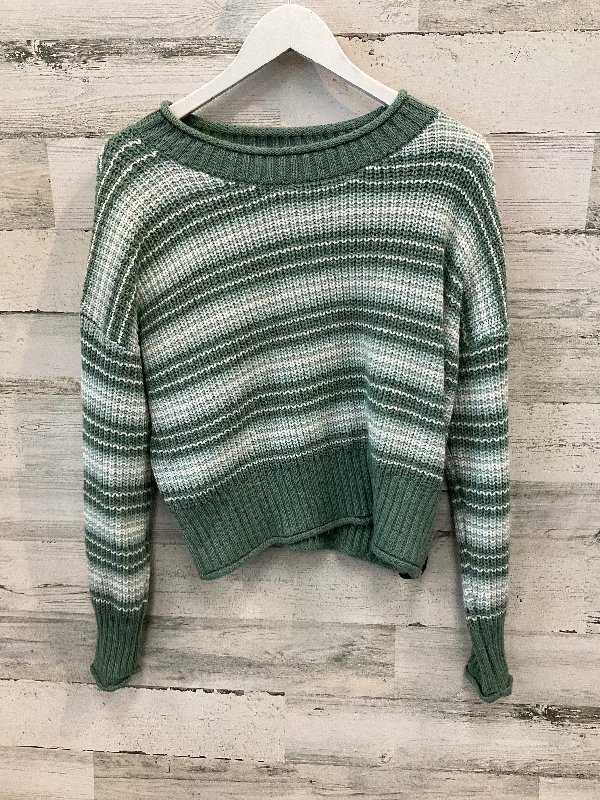 Limited Time Discount Sweater By Hippie Rose In Green & White, Size: M
