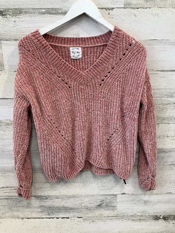 Limited Availability Sweater By Hippie Rose In Pink, Size: Xs