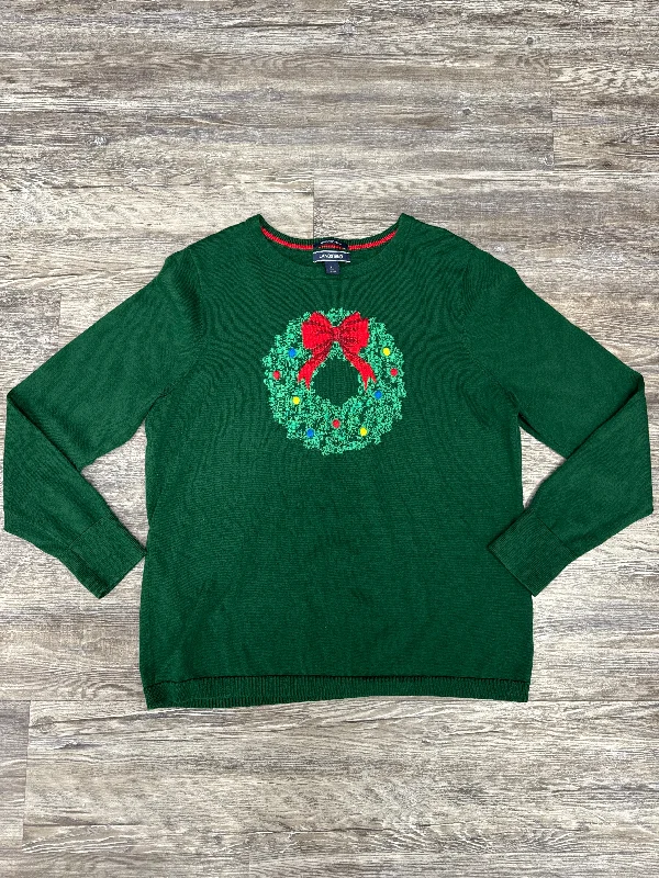 Deal Mania Sweater By Lands End In Green, Size: L
