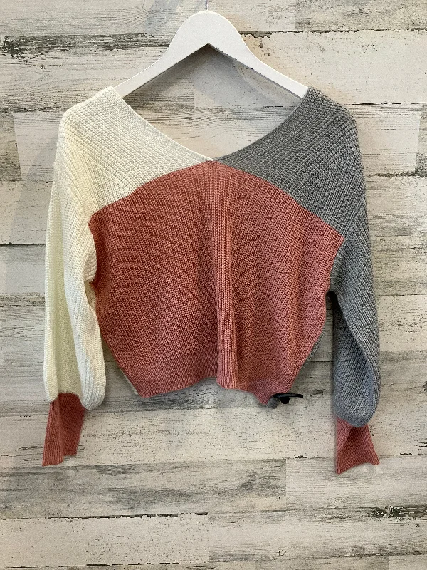 Lowest Prices Sweater By Love J In Grey & Pink, Size: S