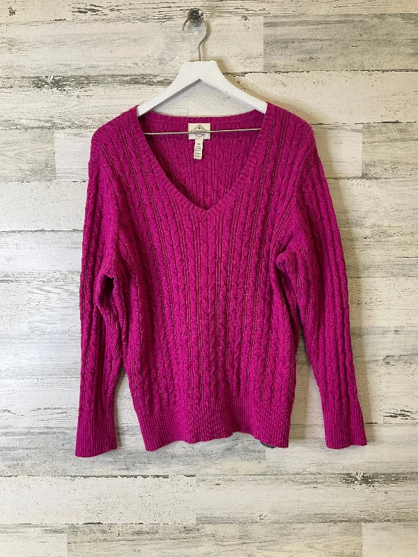 Special Price Sweater By St Johns Bay In Pink, Size: 2x
