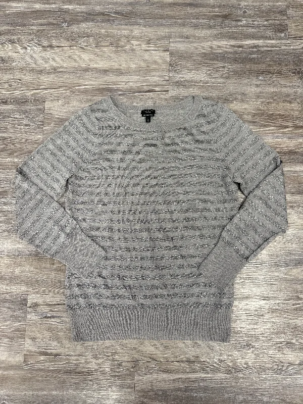 Stock Clearance Sweater By Talbots In Grey, Size: L