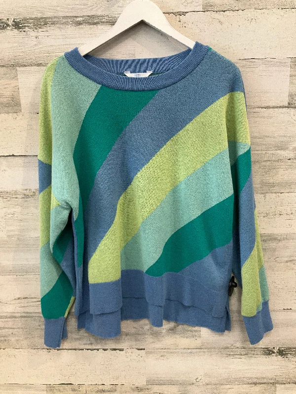 Clearance Event Sweater By Time And Tru In Blue & Green, Size: Xxl