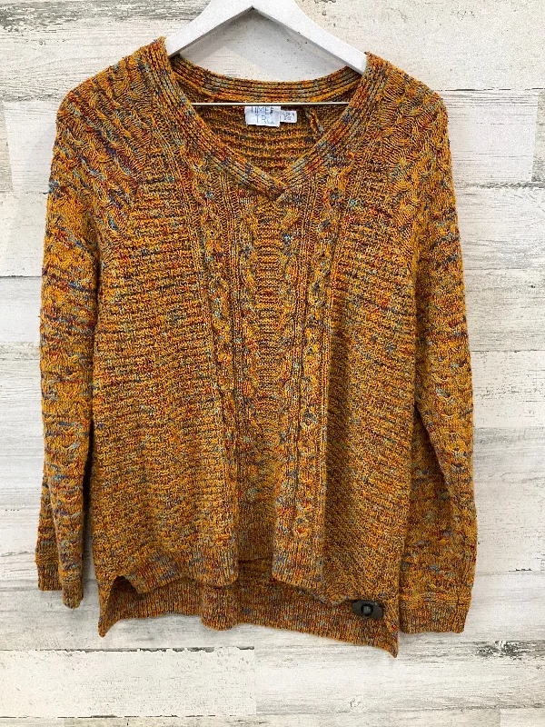 Exclusive Access Sweater By Time And Tru In Orange, Size: Xl