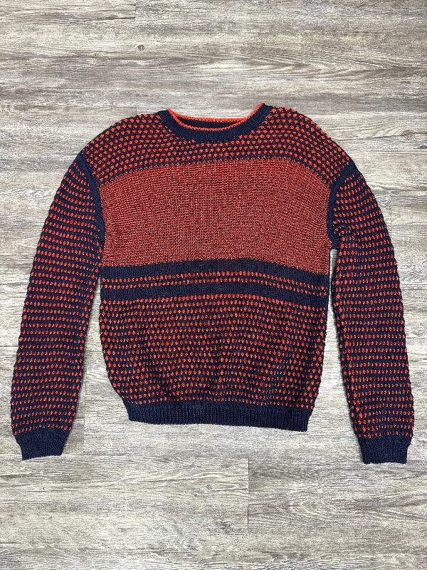 Limited Quantity Sweater By Tory Burch In Blue & Red, Size: M