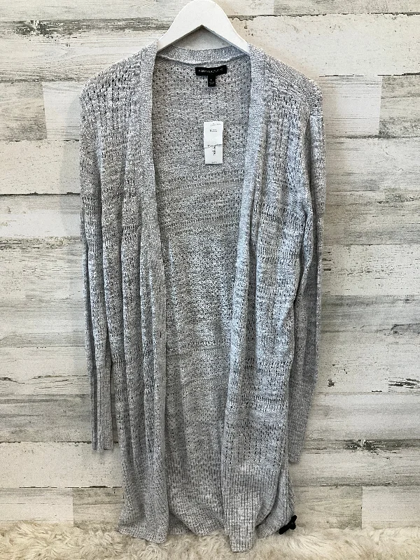 Deal Mania Sweater Cardigan By Banana Republic In Grey, Size: L