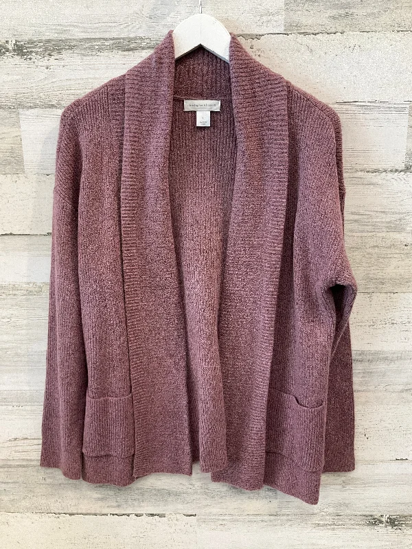 Inventory Reduction Sweater Cardigan By Christopher And Banks In Purple, Size: L