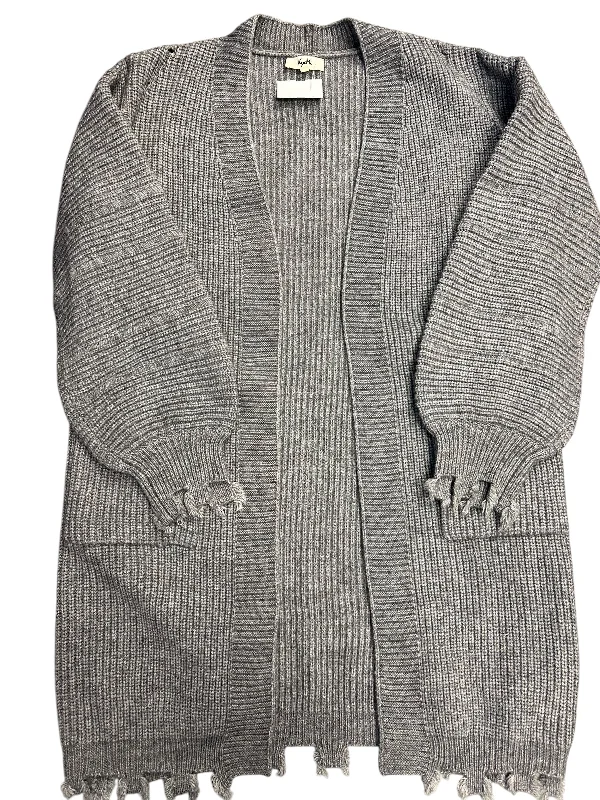 Weekend Flash Sale Sweater Cardigan By Cmc In Grey, Size: S