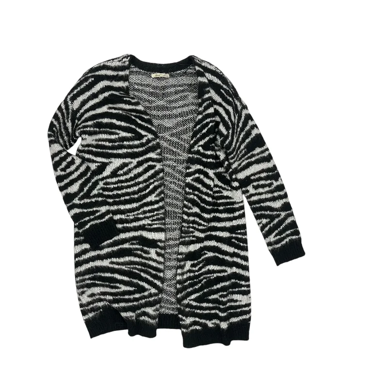 Unbeatable Prices Sweater Cardigan By Dex In Zebra Print, Size:M