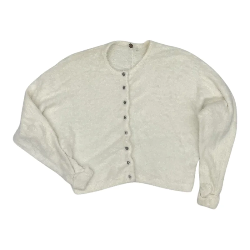 Daily Deals Sweater Cardigan By Free People In Cream, Size:S