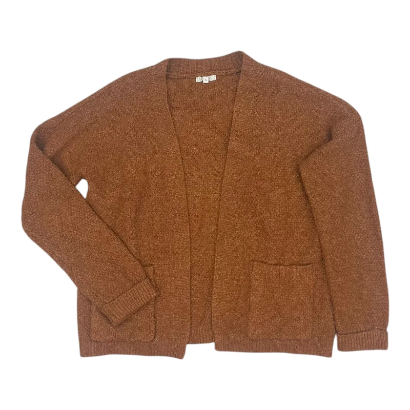 Deal Zone Sweater Cardigan By Maurices In Orange, Size:S