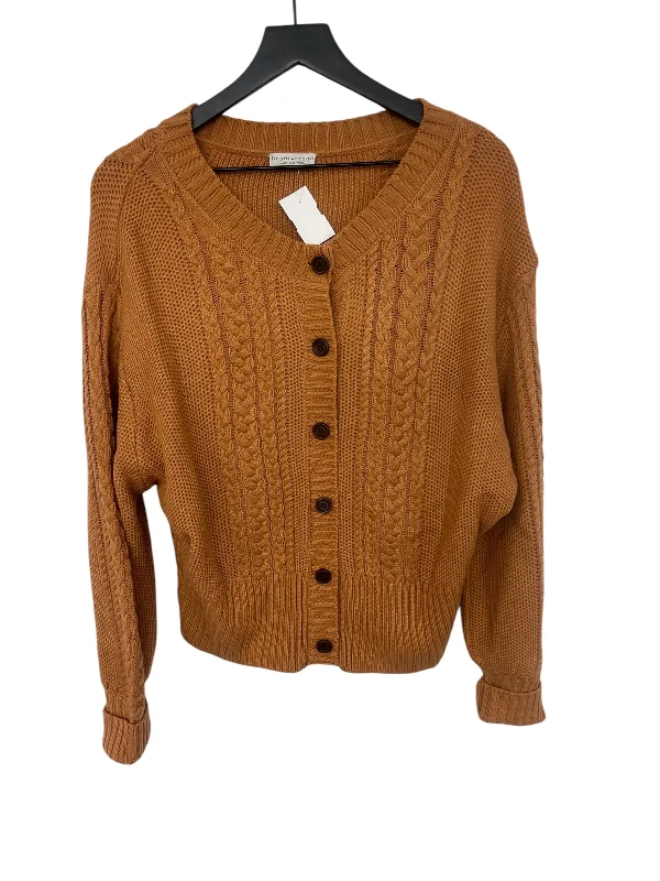 Friends and Family Sale Sweater Cardigan By Paper Crane In Orange, Size: M