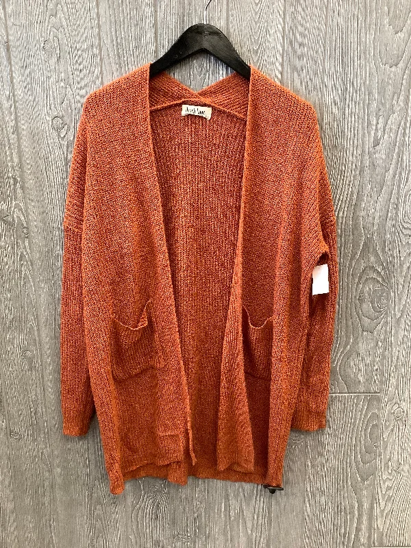 Doorbuster Deal Sweater Cardigan By Peace Love World In Orange, Size: M