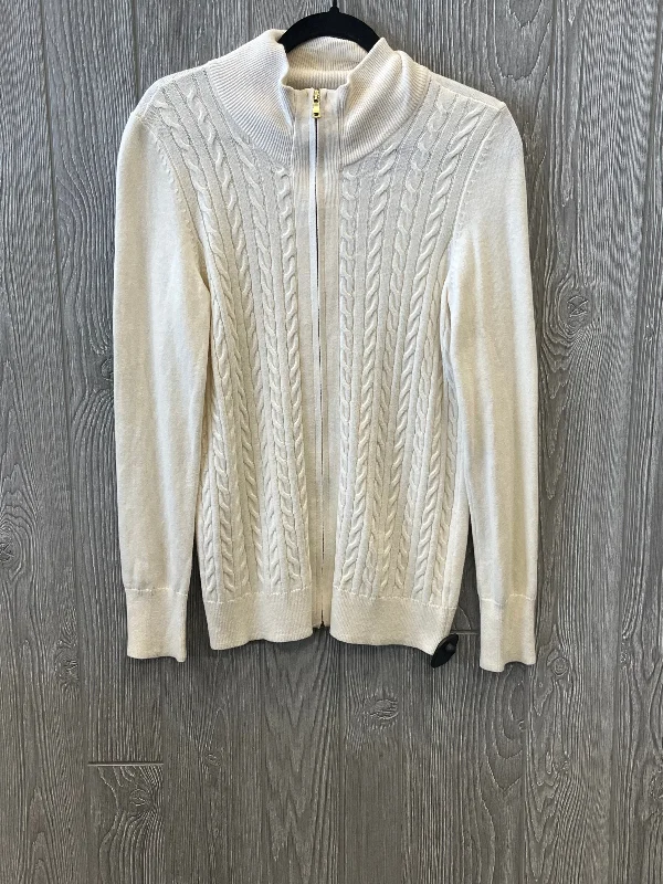 Act Now Sweater Cardigan By Talbots In Cream, Size: M