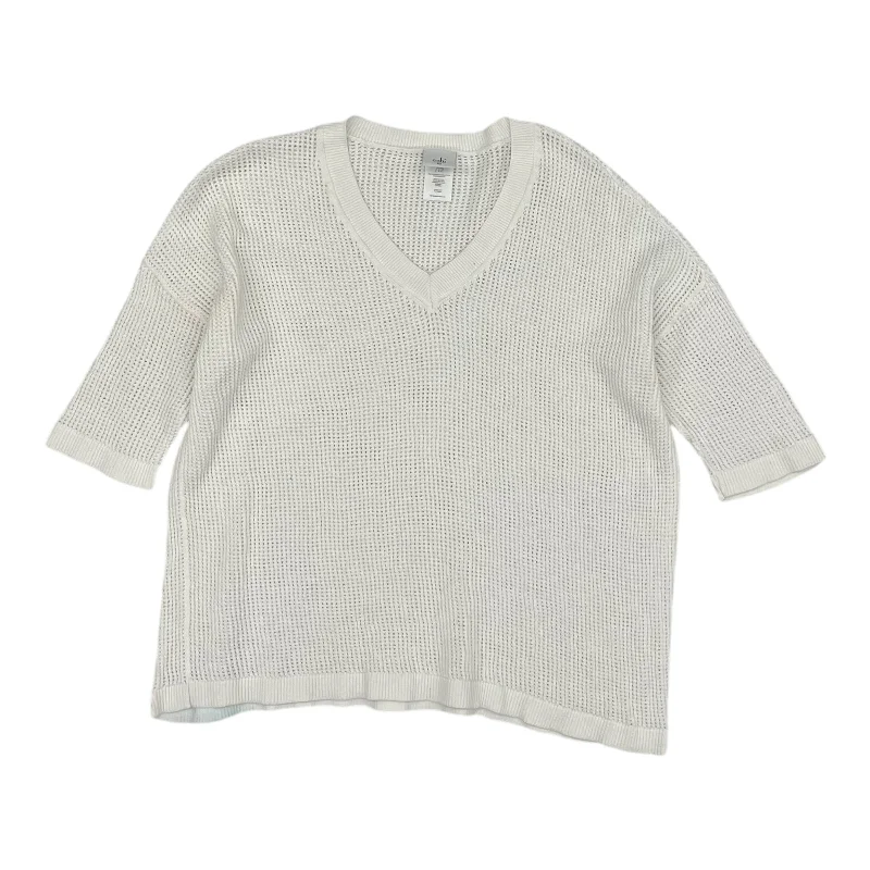 Seasonal Clearance Sweater Ss By Cabi In White, Size:Xs