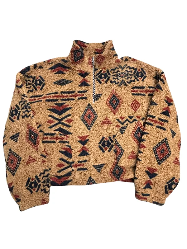 Stock Up and Save Sweatshirt Collar By Cme In Tan, Size: Xl
