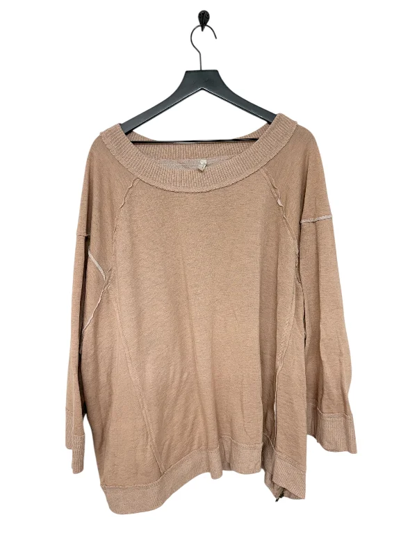 Price Rollback Sweatshirt Crewneck By Free People In Orange, Size: M