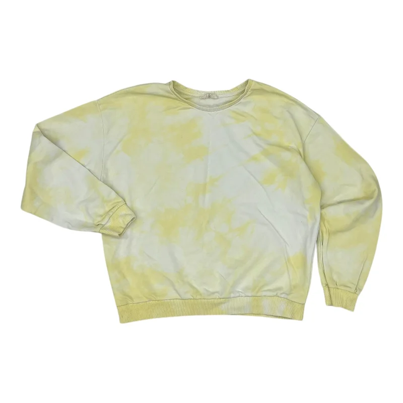 Don’t Miss Out Sweatshirt Crewneck By Melloday In Yellow, Size:M